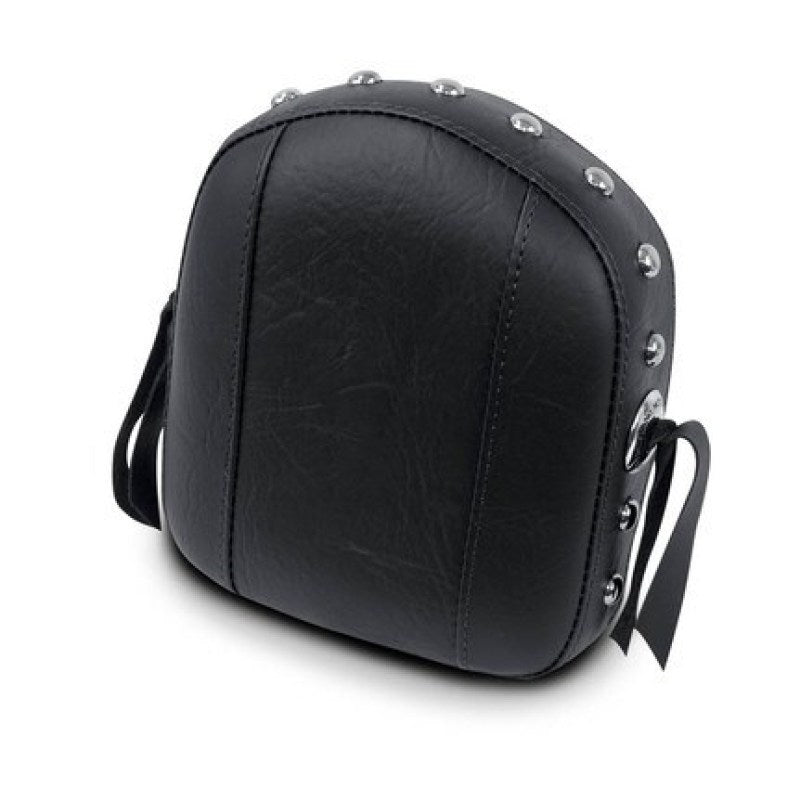 Mustang Harley Sissy Bar Pad Low Medallion Style - Black Sissy Bar Pads Mustang Motorcycle