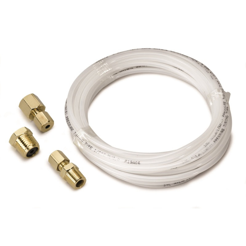 Autometer 12 Foot Nylon Tubing 1/8in. w/ 1/8in. Brass Compression Fittings Gauges AutoMeter
