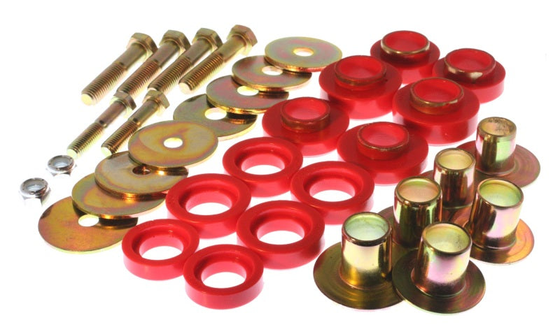 Energy Suspension 67-81 Camaro / 68-74 Nova/Chevy II / 67-75 Firebird/Trans AM Red Body(subframe) Mo Bushing Kits Energy Suspension