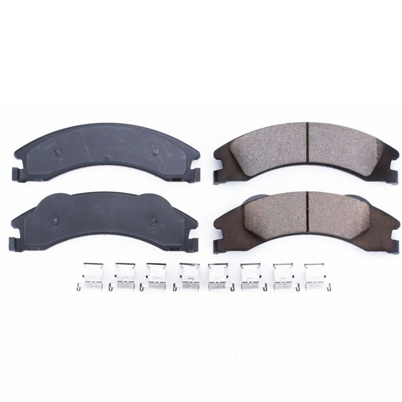 Power Stop 08-14 Ford E-150 Rear Z17 Evolution Ceramic Brake Pads w/Hardware Brake Pads - OE PowerStop