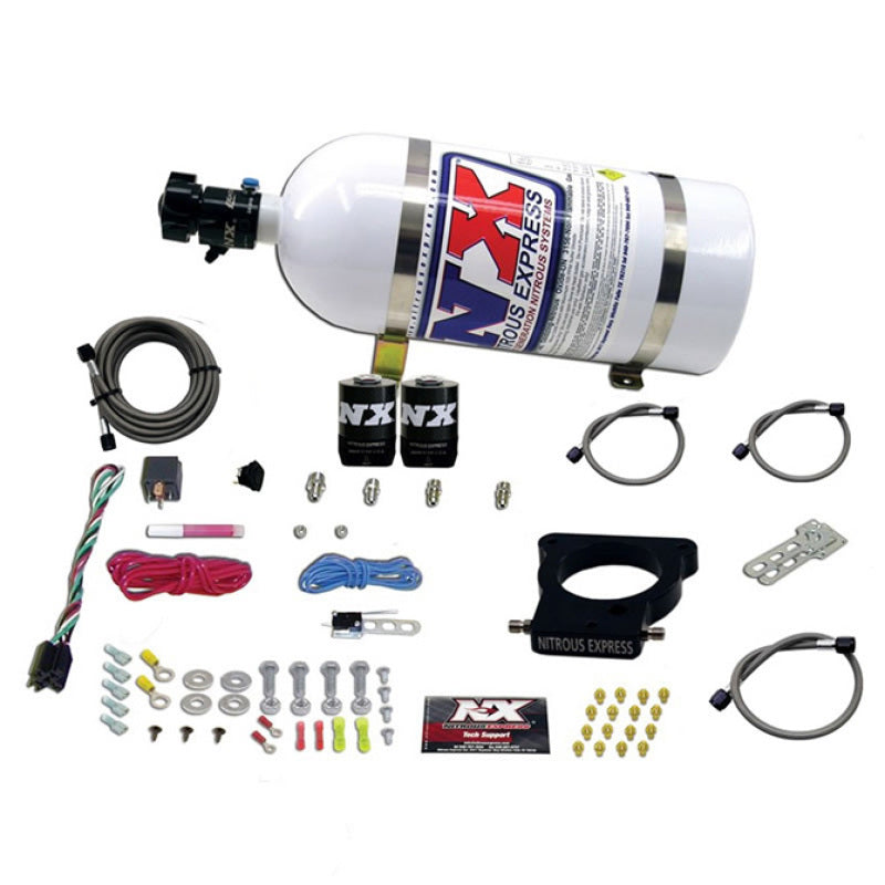 Nitrous Express GM LS 78mm 3-Bolt Nitrous Plate Kit (50-350HP) w/10lb Bottle Nitrous Systems Nitrous Express
