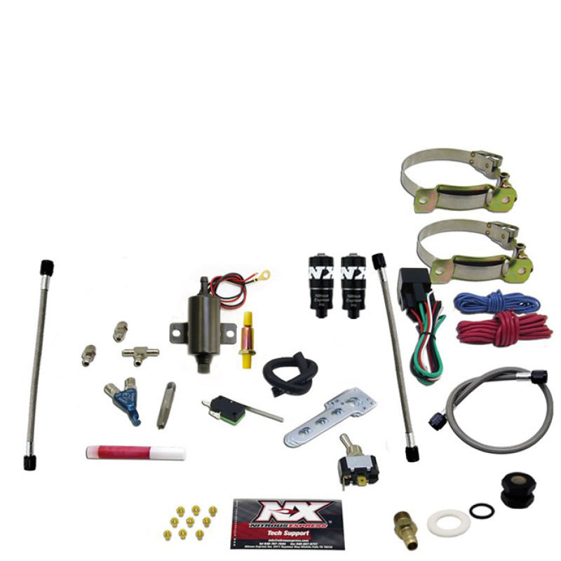 Nitrous Express 2 Cyl Piranha Nitrous Kit (V-Twins w/Single Carb) w/o Bottle Nitrous Systems Nitrous Express