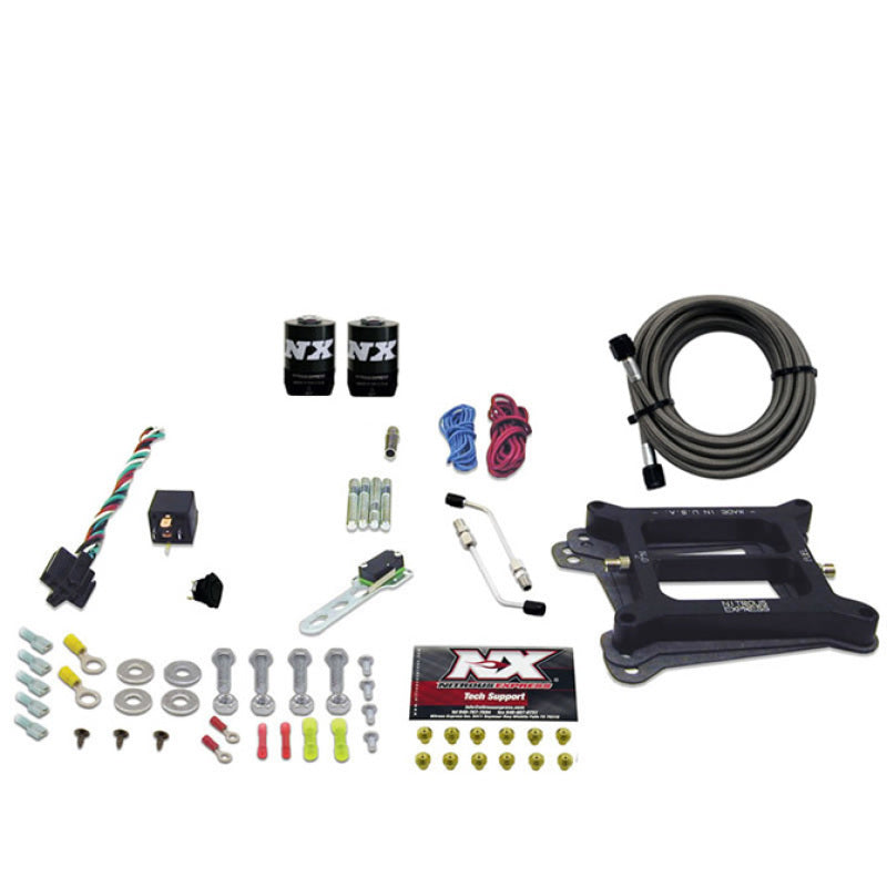 Nitrous Express 4150 4-BBL/Alcohol Nitrous Kit (50-300HP) w/o Bottle Nitrous Systems Nitrous Express