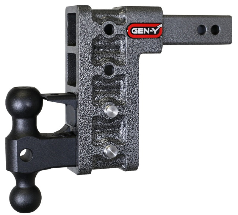 Gen-Y Mega Duty 2in Shank 7.5in Drop 2K TW 16K Hitch w/GH-051 Dual-Ball/GH-032 Pintle Lock Hitch Receivers GEN-Y Hitch