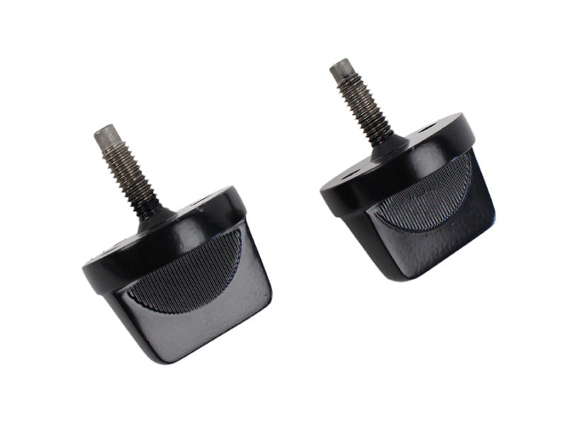 Kentrol 76-95 Jeep CJ/Wrangler YJ Windshield Knobs Pair - Powdercoat Black Windows Kentrol