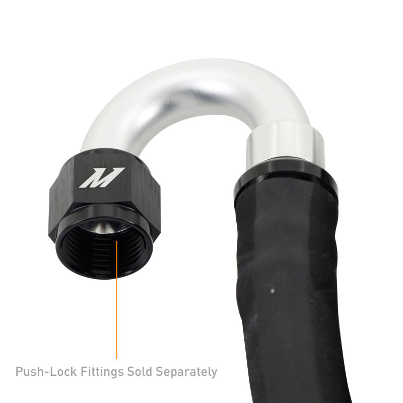 Mishimoto Push Lock Hose, Black, -10AN, 240in Length Hoses Mishimoto