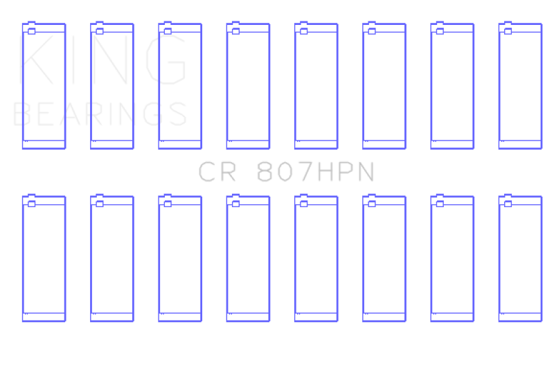 King Engine Bearings Chevy LS1 / LS6 / LS3 (Size 011) Performance Rod Bearing Set Bearings King Engine Bearings