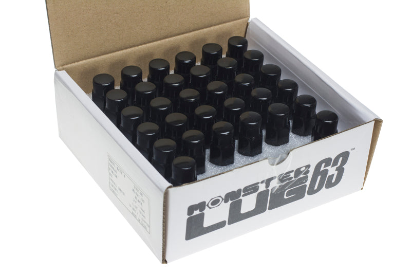 Wheel Mate Muteki HR38 Open End Lug Nuts 12x1.25 Black Chrome / Yellow Ring Lug Nuts Wheel Mate