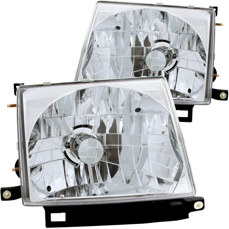 ANZO 1997-2000 Toyota Tacoma Crystal Headlights Chrome Headlights ANZO