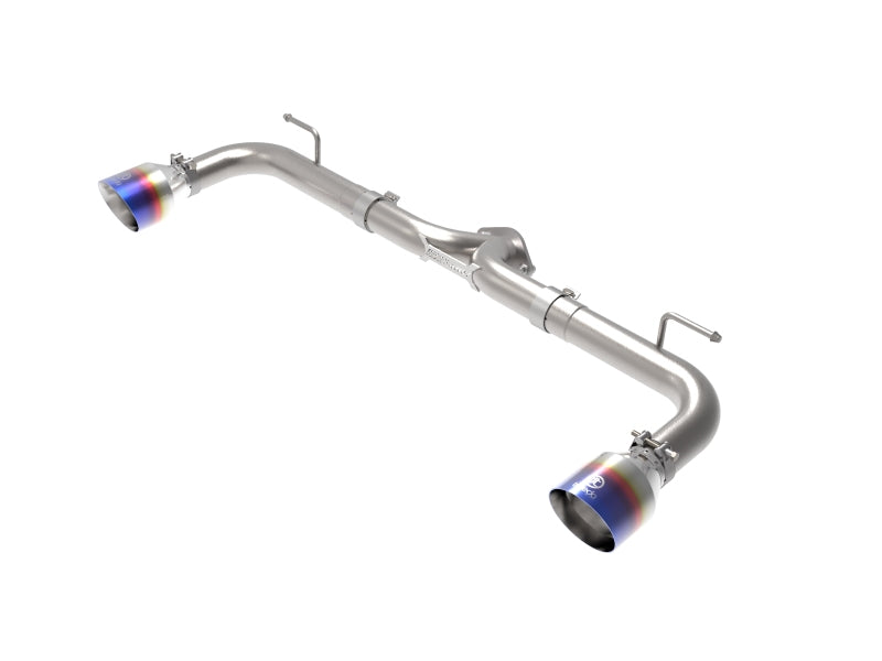 aFe Takeda 2-1/2in 304 SS Axle-Back Exhaust w/ Blue Flame Tips 14-18 Mazda 3 L4 2.0L/2.5L Axle Back aFe