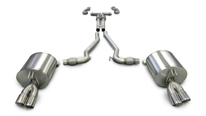 Corsa 2008-2009 Pontiac G8 GXP 6.0L V8 Polished Sport Cat-Back + XO Exhaust Catback CORSA Performance