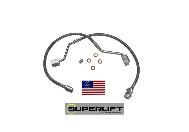 Superlift 90-96 Ford F-150/Bronco w/ 4-6in Lift Kit (Pair) Bullet Proof Brake Hoses Brake Line Kits Superlift