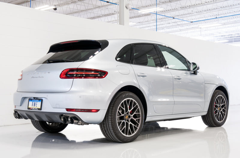 AWE Tuning Porsche Macan Touring Edition Exhaust System - Diamond Black 102mm Tips Catback AWE Tuning