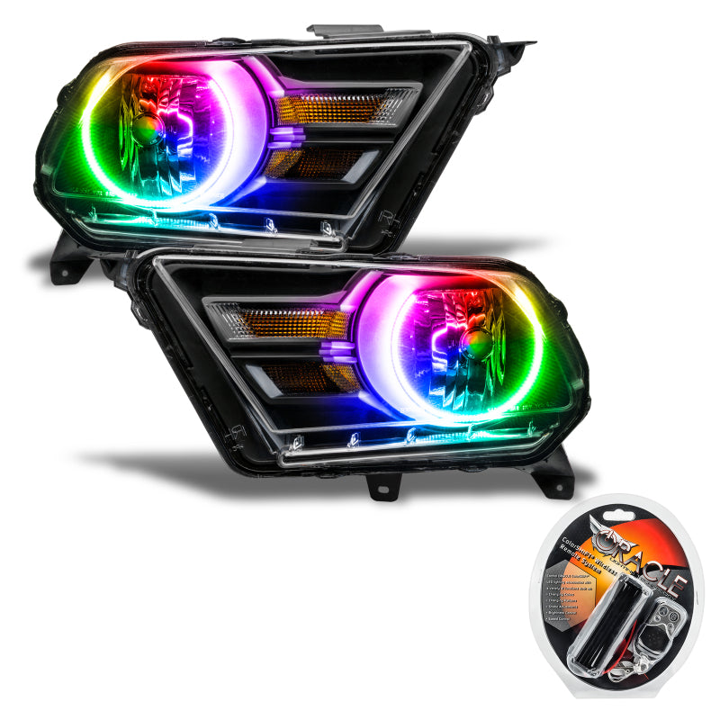 Oracle 10-14 Ford Mustang HL (Non-HID) - ColorSHIFT Headlights ORACLE Lighting