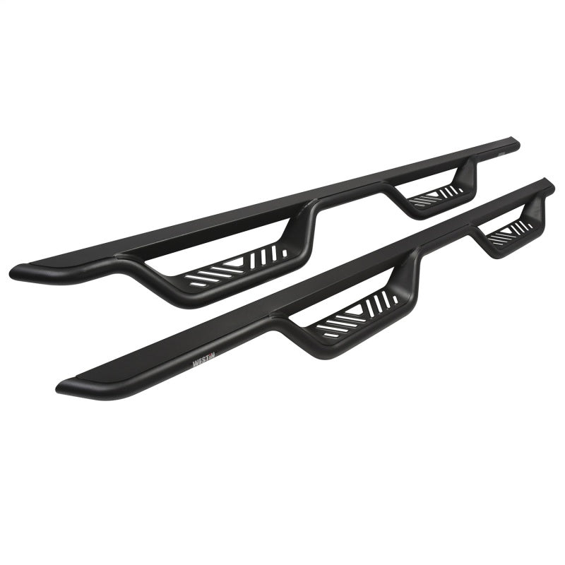 Westin 07-21 Toyota Tundra CrewMax Outlaw Drop Nerf Step Bars - Black Nerf Bars Westin