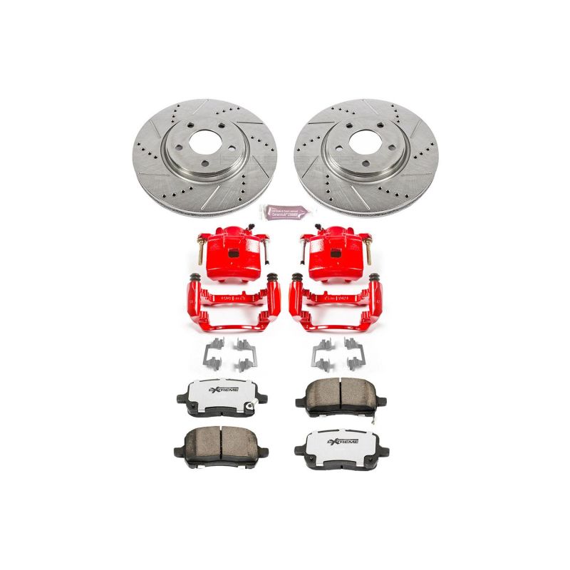 Power Stop 05-06 Chevrolet Cobalt Front Z26 Street Warrior Brake Kit w/Calipers Brake Kits - Performance D&S PowerStop