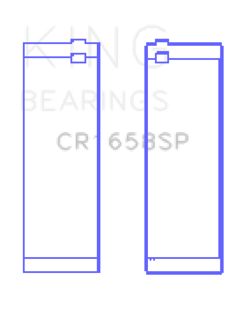 King Engine Bearings BMW N47 D20 A/N47S D20 D Sputter (Size +.25mm) Connecting Rod Bearing Set Bearings King Engine Bearings