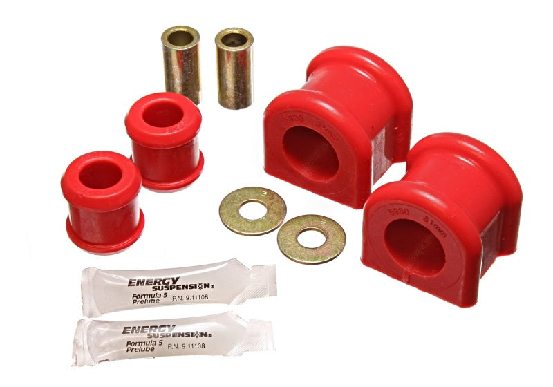 Energy Suspension 07-11 Jeep Wrangler JK Red Front 31mm Sway Bar and Endlink Bushing Set Bushing Kits Energy Suspension