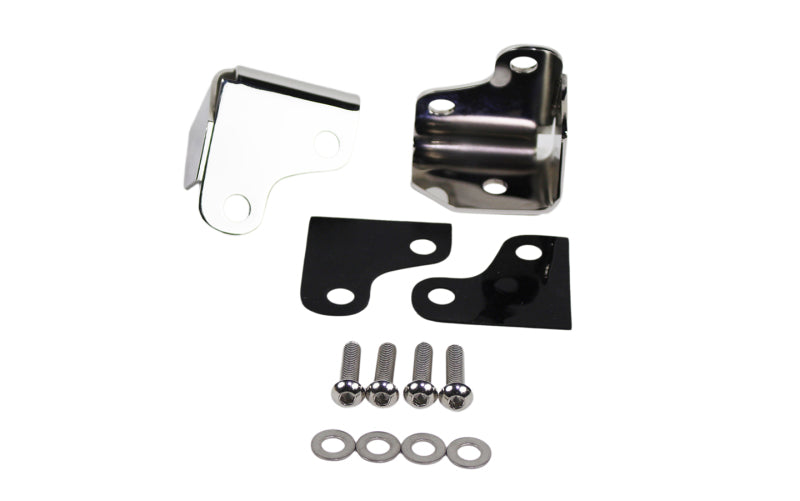 Kentrol 07-18 Jeep Wrangler JK Windshield Light Mount - Polished Silver Windows Kentrol