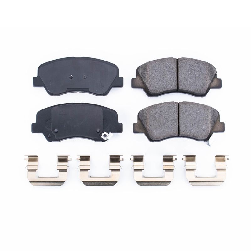 Power Stop 12-19 Hyundai Accent Front Z17 Evolution Ceramic Brake Pads w/Hardware Brake Pads - OE PowerStop