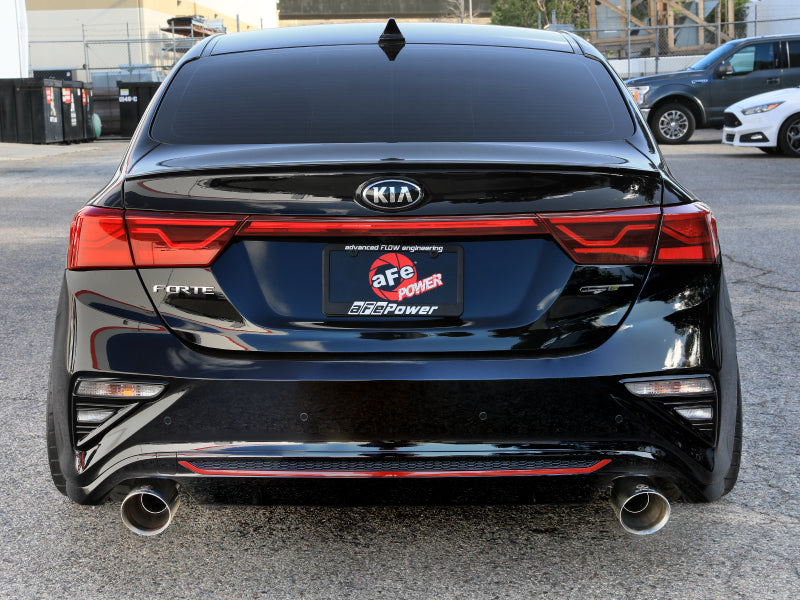 aFe Takeda 20-21 Kia Forte GT 1.6L (t) 3in to 2.5in SS Axle-Back Exhaust System w/ Polished Tips Axle Back aFe