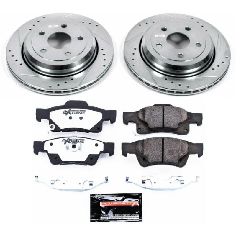 Power Stop 11-19 Dodge Durango Rear Z36 Truck & Tow Brake Kit Brake Kits - Performance D&S PowerStop