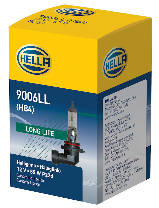 Hella Bulb 9006/HB4 12V 55W P22d T4 LONGLIFE Bulbs Hella