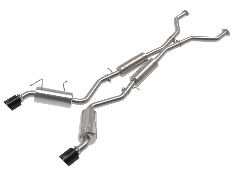 aFe Takeda Cat-Back Exhaust System Nissan 370Z 09-20 V6-3.7L- Black Tip Catback aFe