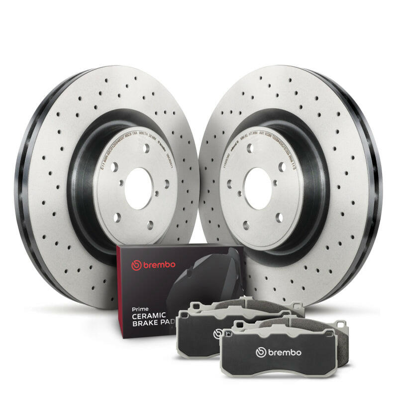 Brembo OE 90-92 BMW 735i/735iL Rear Disc Brake Kit Brake Rotors - OE Brembo OE