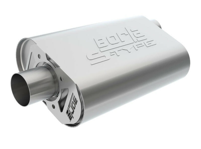 Borla 11-15 Chevy Camaro Stainless Steel Oval S-Type 2.5in Inlet/Outlet Crate Exhaust Muffler Muffler Borla