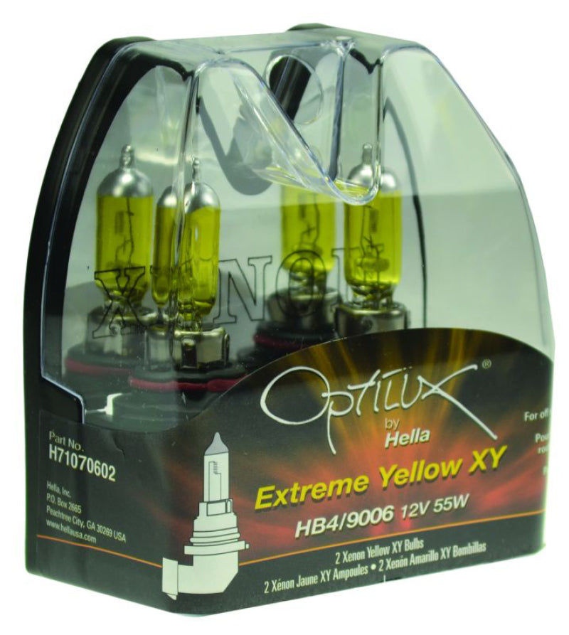 Hella Optilux HB4 9006 12V/55W XY Xenon Yellow Bulb Bulbs Hella