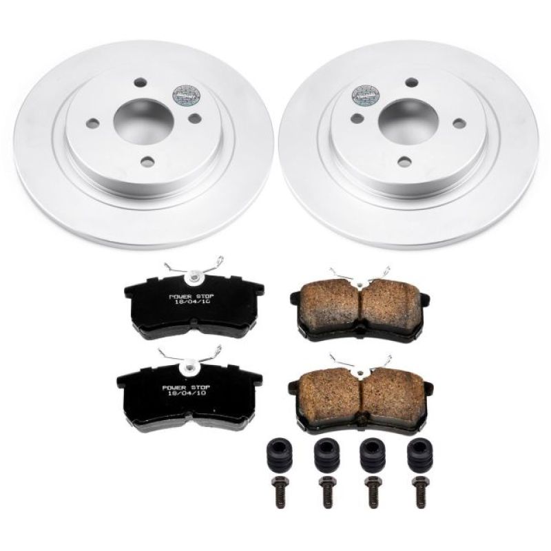 Power Stop 02-04 Ford Focus Rear Z17 Evolution Geomet Coated Brake Kit Brake Kits - Performance Blank PowerStop