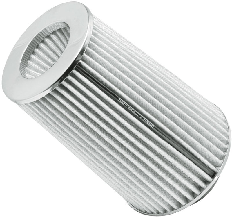Spectre Adjustable Conical Air Filter 9-1/2in. Tall (Fits 3in. / 3-1/2in. / 4in. Tubes) - White Air Filters - Universal Fit Spectre