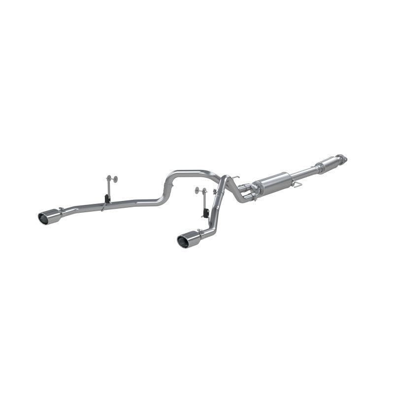 MBRP 2021+ F-150 2.7L/ 3.5L Ecoboost, 5.0L 3in Cat Back 2.5in Dual Split Rear - Aluminized Steel Catback MBRP