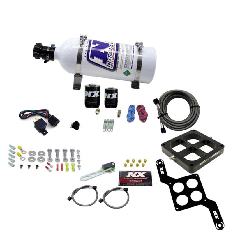 Nitrous Express Dominator Single Entry Billet Crossbar RNC Nitrous Kit (250-750HP) w/5lb Bottle Nitrous Systems Nitrous Express