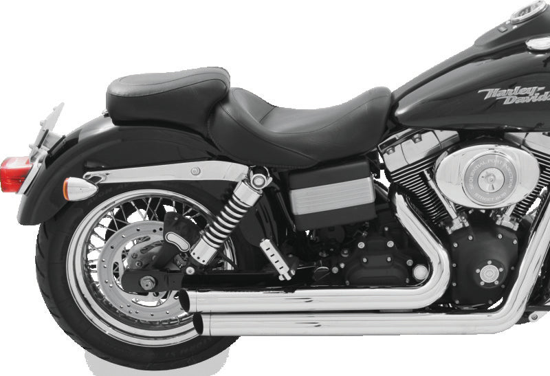 Mustang 06-17 Harley Dyna Standard Touring 1PC Seat - Black One-Piece Motorcycle Seats Mustang Motorcycle