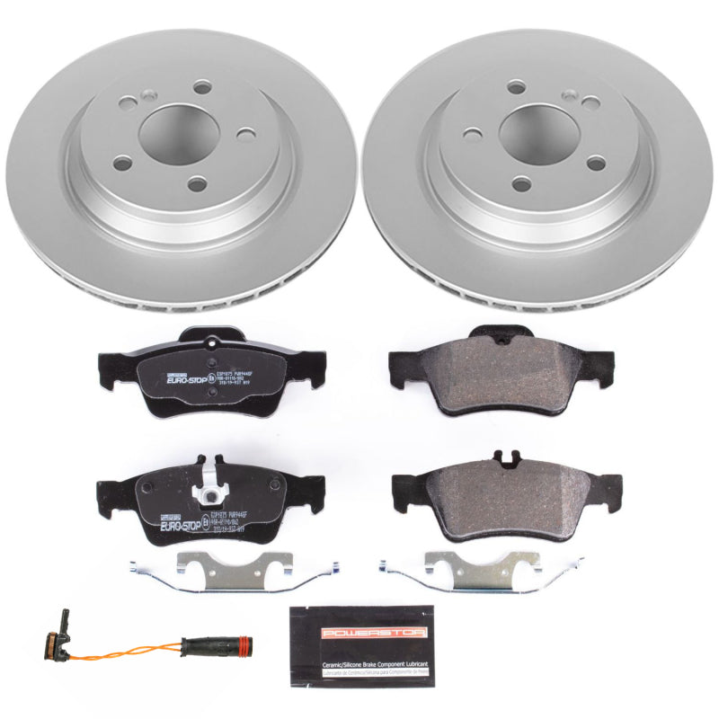 Power Stop 12-13 Mercedes-Benz S350 Rear Euro-Stop Brake Kit Brake Kits - OE PowerStop