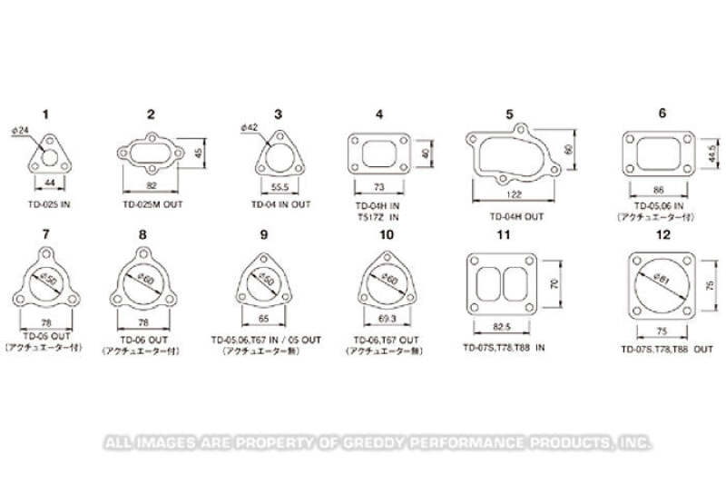 GReddy TD06 Turbo Outlet Gasket - (Act-Type) Gasket Kits GReddy
