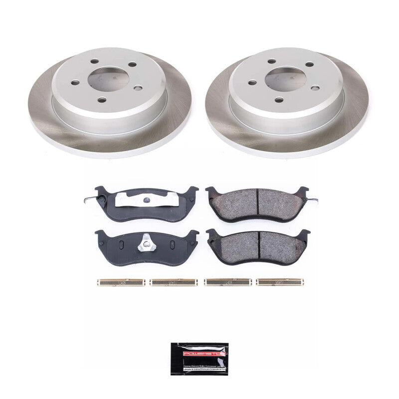 Power Stop 96-02 Mercury Grand Marquis Rear Semi-Coated Rotor Kit Brake Kits - Performance Blank PowerStop