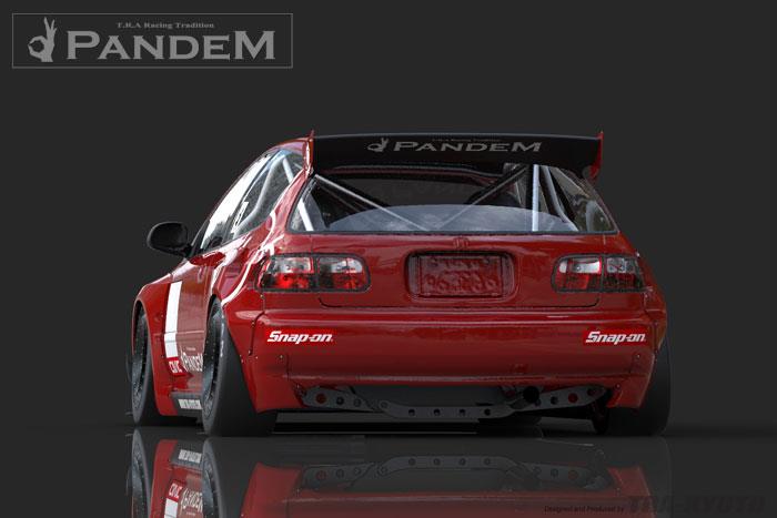 GReddy 92-95 Honda Civic EG Hatchback Pandem Rocket Bunny Front Bumper Bumper Covers - Front GReddy