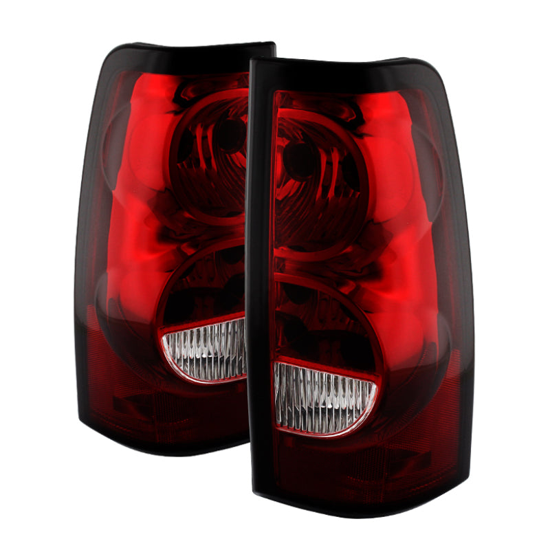 xTune Chevy Silverado 1500-2500-3500 03-06 OEM Style Tail Lights Red Clear ALT-JH-CS03-OE-RC Tail Lights SPYDER