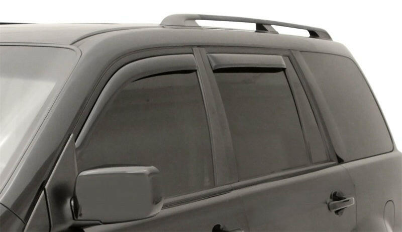 AVS 03-08 Honda Pilot Ventvisor In-Channel Front & Rear Window Deflectors 4pc - Smoke Wind Deflectors AVS