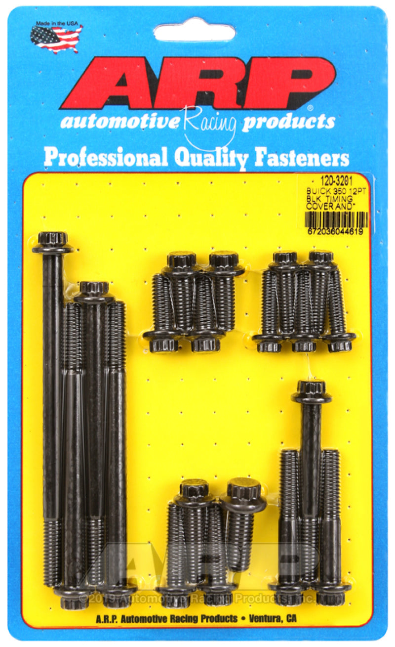 ARP Buick 350 Timing Cover and Water Pump 12pt Bolt Kit Hardware Kits - Other ARP