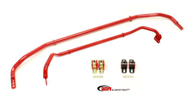BMR 2012 5th Gen Camaro Front & Rear Sway Bar Kit w/ Bushings - Red Sway Bars BMR Suspension