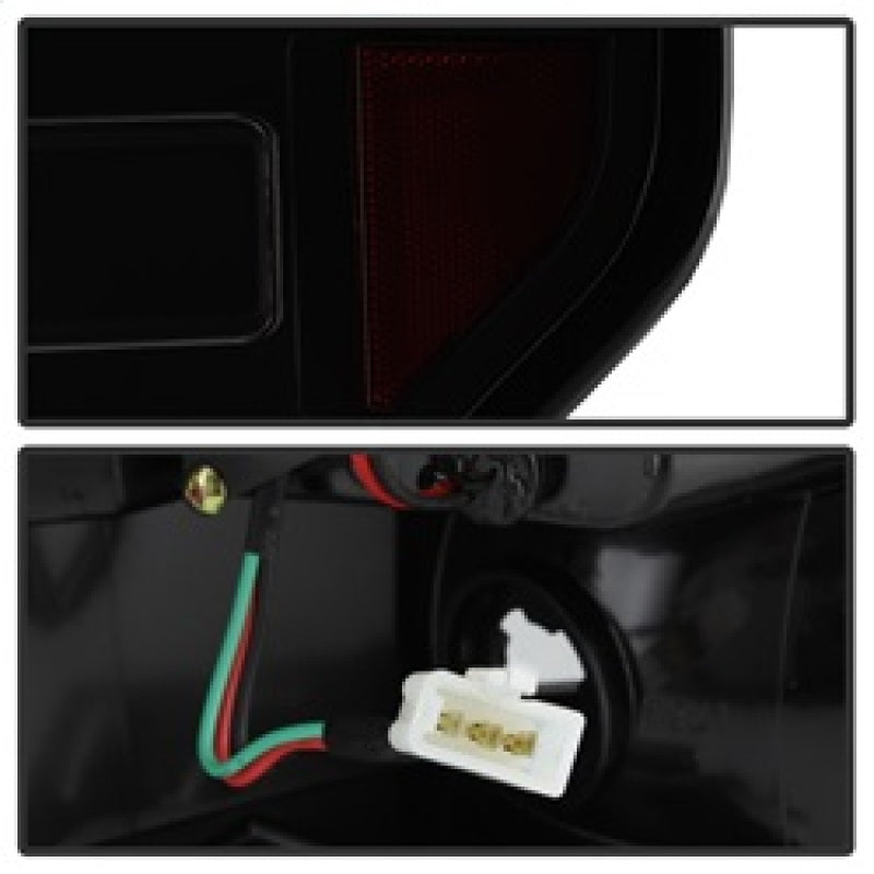 Spyder 09-14 Ford F150 V2 Light Bar LED Tail Lights - Blk Smoke (ALT-YD-FF15009V2-LBLED-BSM) Tail Lights SPYDER