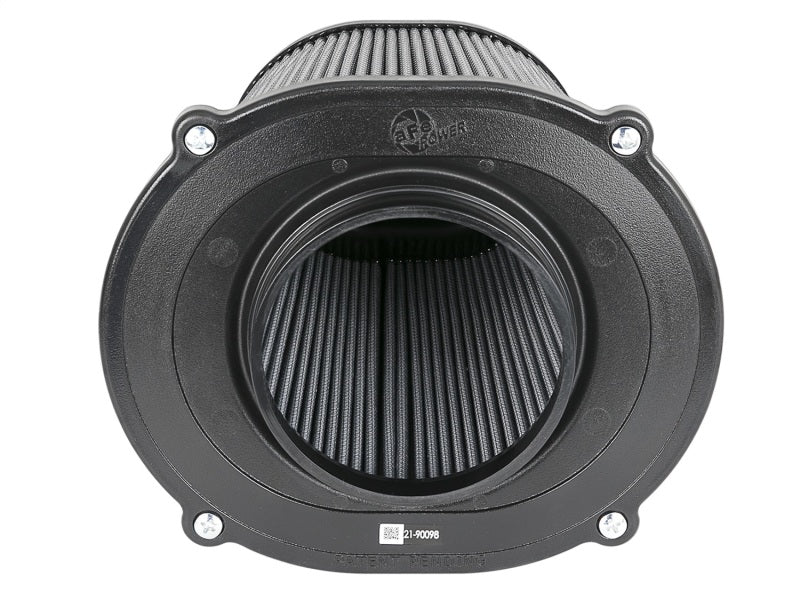 aFe Quantum Pro DRY S Air Filter Flat Top - 5in Flange x 9in Height Cold Air Intakes aFe