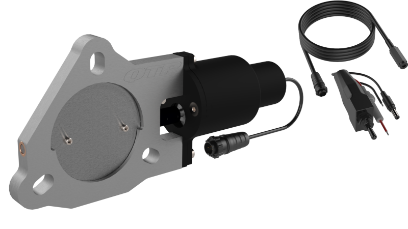 QTP 3in Bolt-On QTEC Electric Cutout Valve for Borla Exhausts - Single Exhaust Cutouts QTP