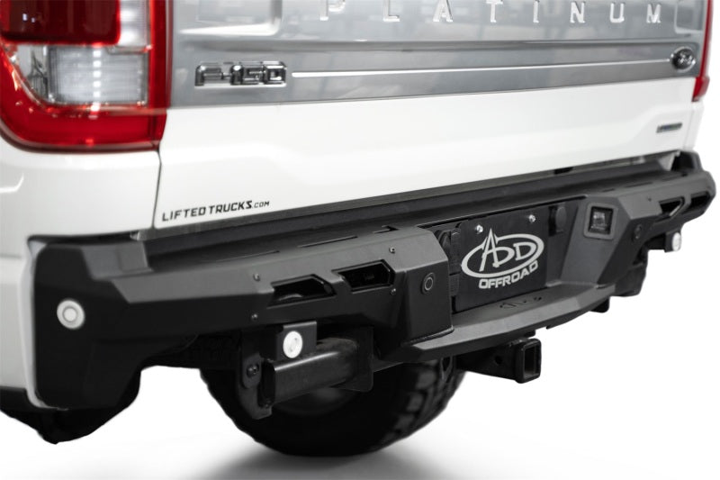 Addictive Desert Designs 21-23 Ford F-150 (excl. Raptor) Black Label Rear Bumper Bumpers - Steel Addictive Desert Designs