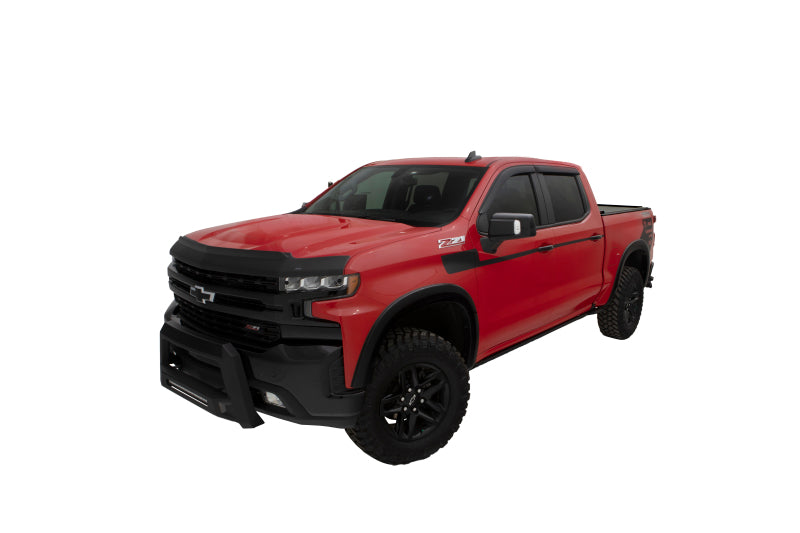 AVS 22-23 Chevrolet Silverado 1500 (Excl. ZR2/LT Trail Bss) Aeroskin II Low Prof Hood Shield - Blk Hood Deflectors AVS