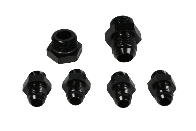 Aeromotive A4 Regulator Fitting Kit (for two (2) carbs) (4) AN-06/(1) AN-10/(1) AN-10 Plug) Fittings Aeromotive